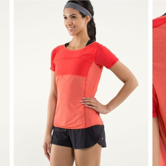 Lululemon Run: Fast Track Short Sleeve in Love Red - S - Picture 5 of 8